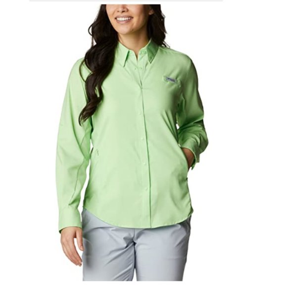 New Columbia Women's PFG Tamiami II Long Sleeve Shirt, Sz 2X/2TF - Picture 2 of 7